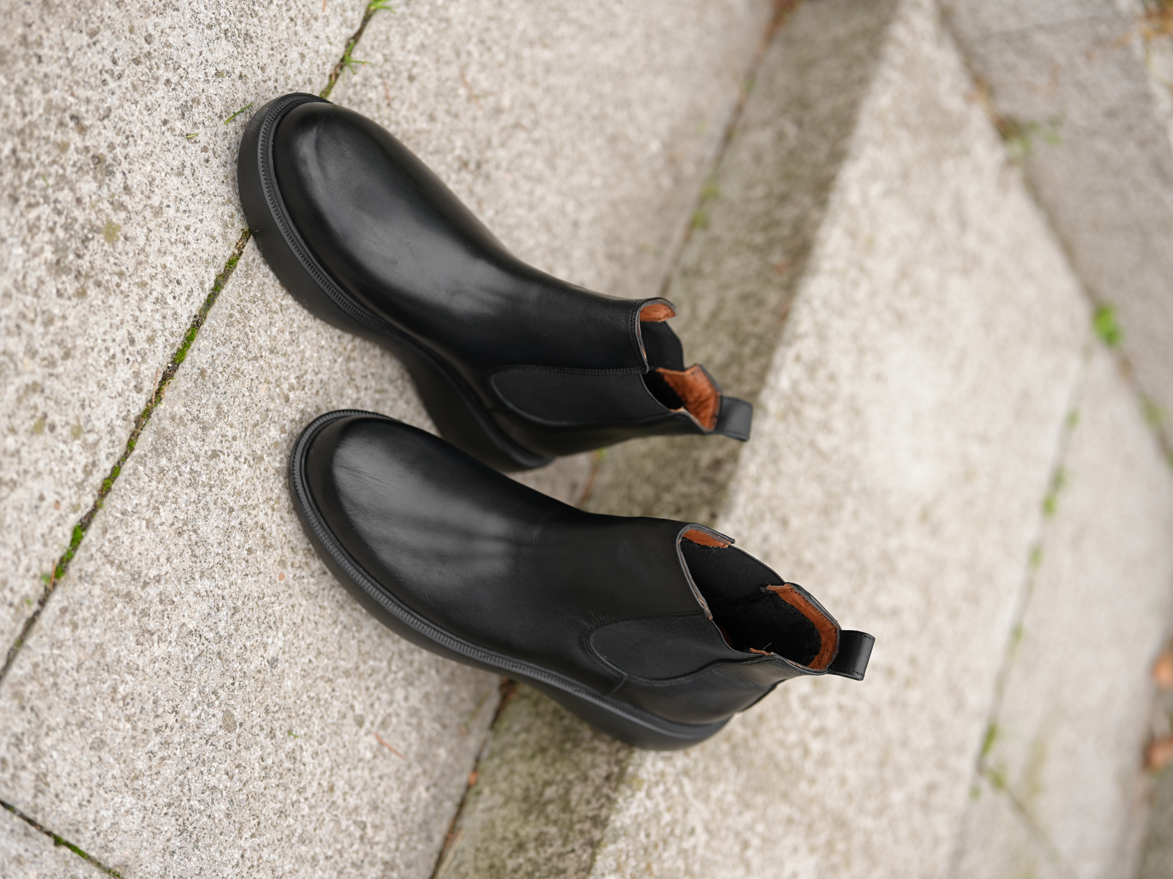 HAKİKİ DERİ EVA TABAN BOT-SİYAH - Siyah