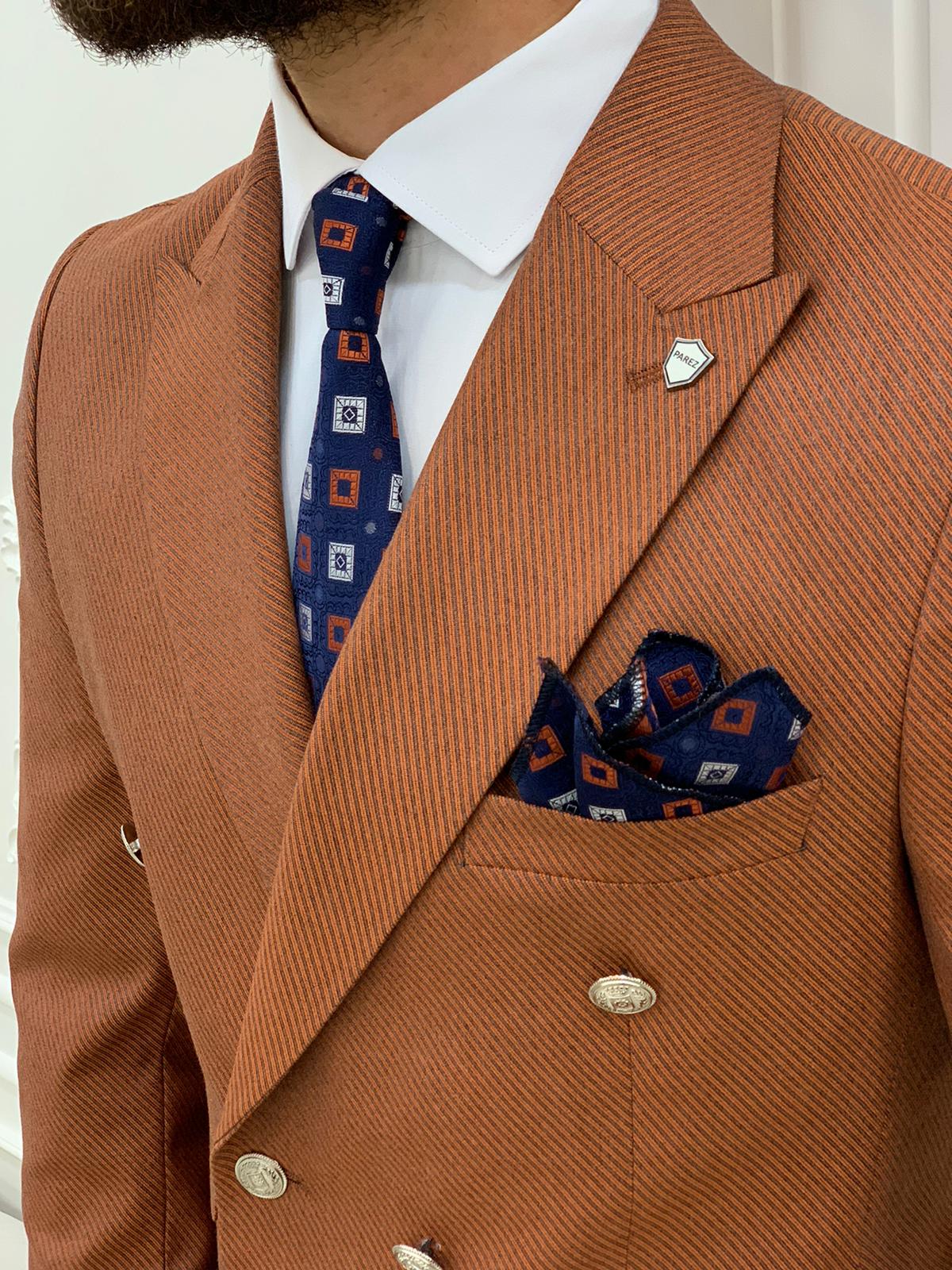 Pantaloni giacca da abito doppiopetto stile italiano - Tile