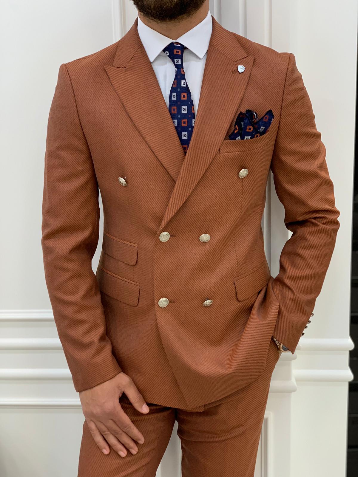 Pantaloni giacca da abito doppiopetto stile italiano - Tile