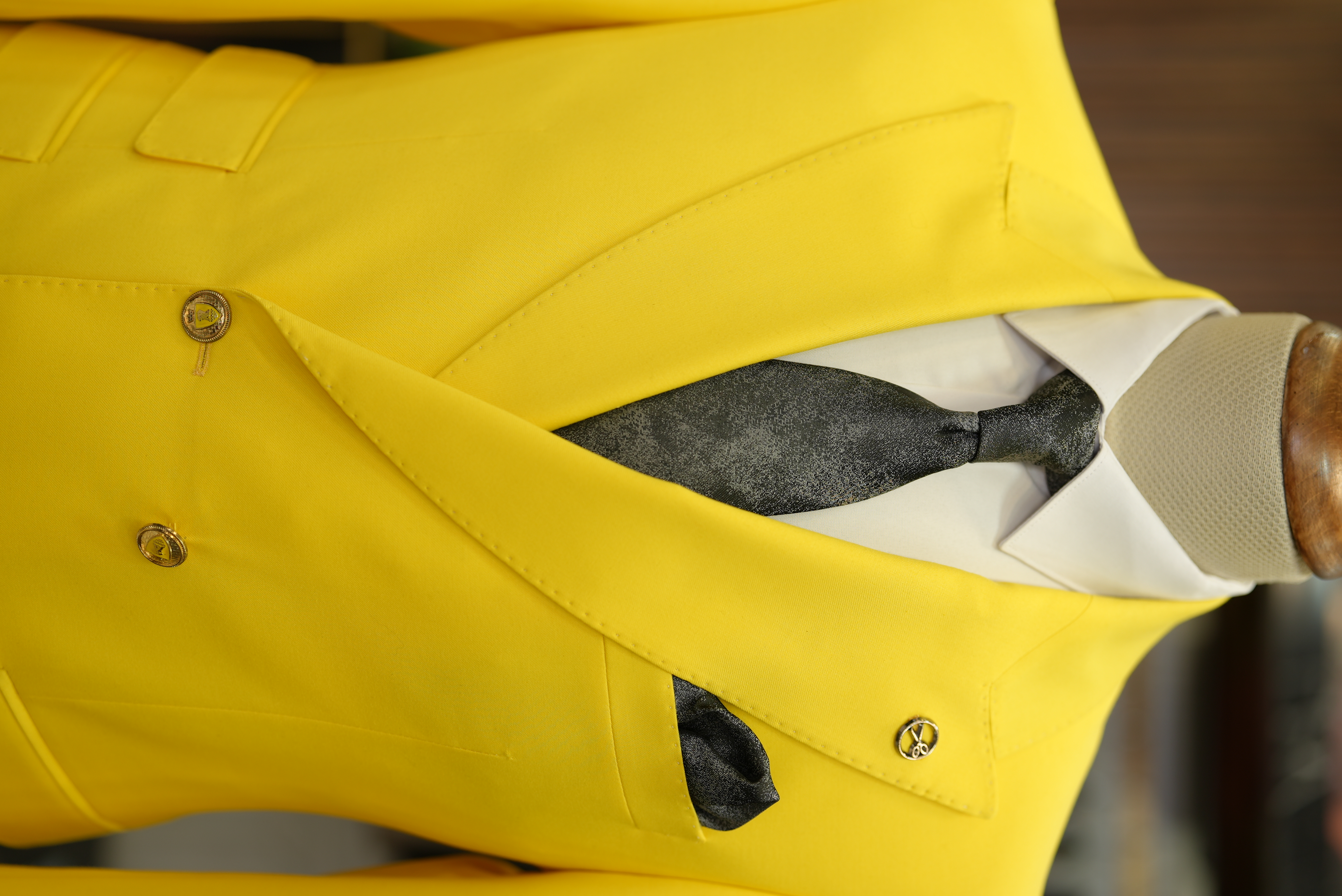 Pantaloni giacca stile italiano - gialli