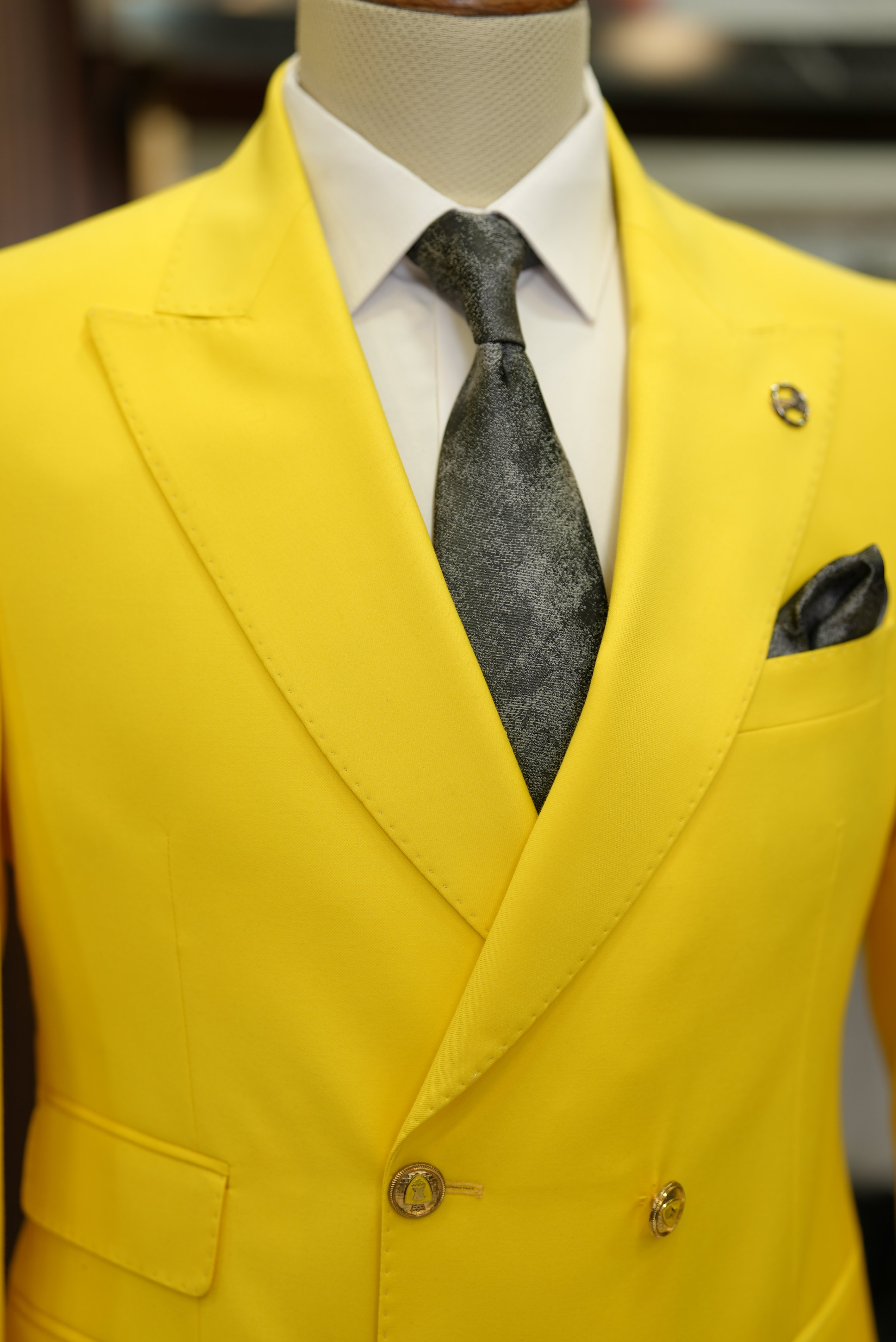 Pantaloni giacca stile italiano - gialli