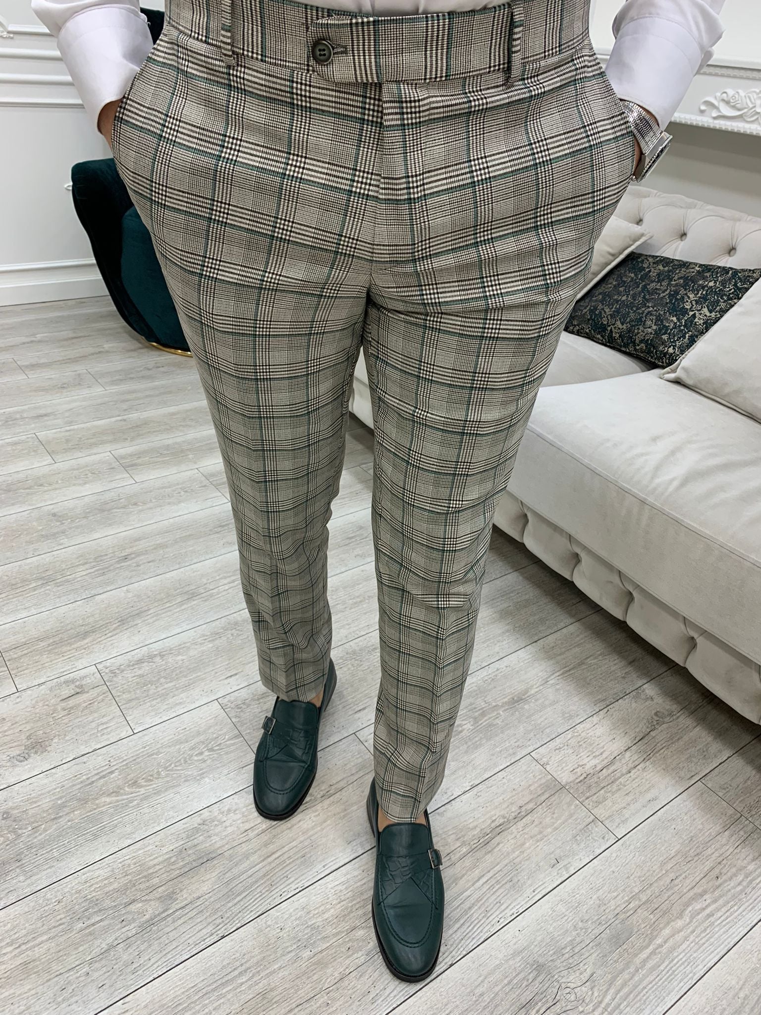 Pantaloni giacca stile italiano - Verde