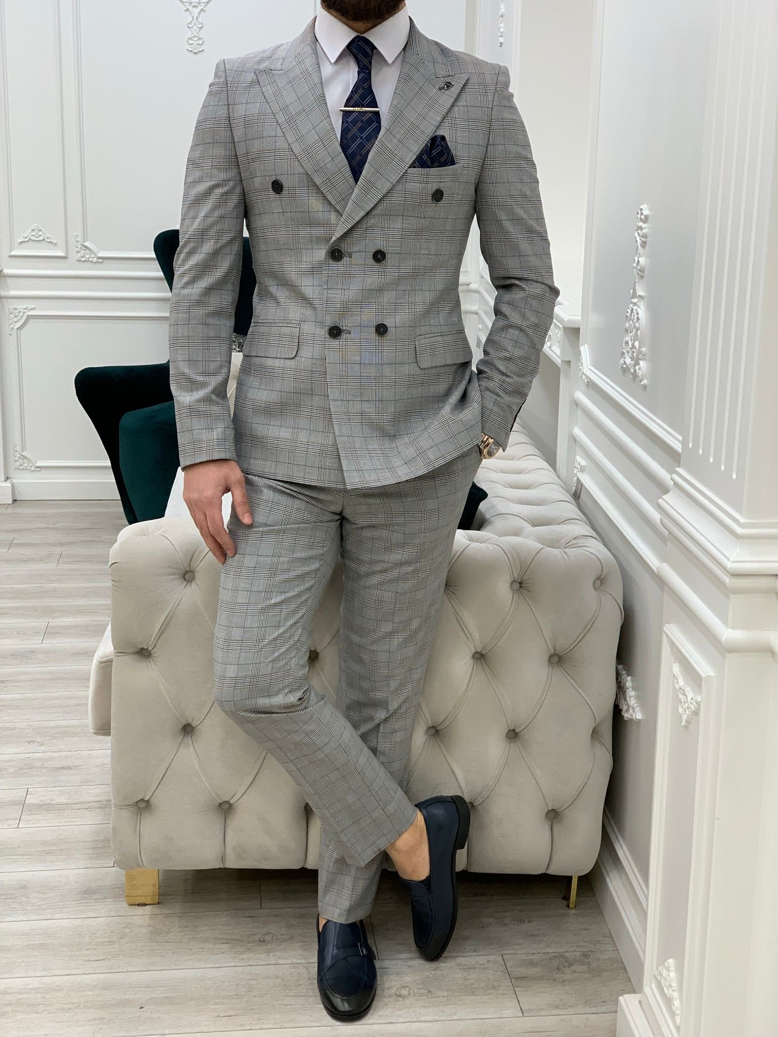 Pantaloni giacca stile italiano - Grigi