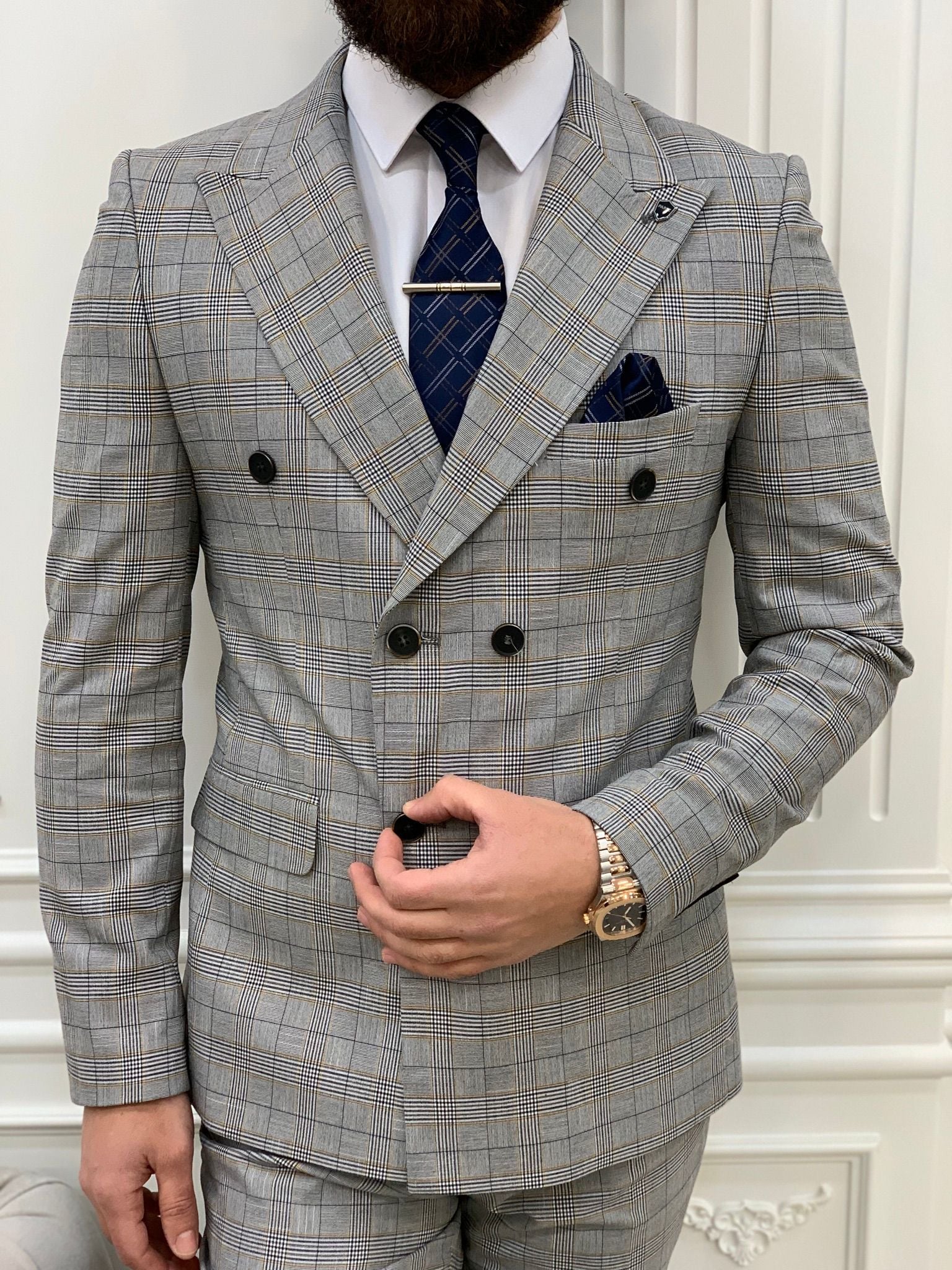 Pantaloni giacca stile italiano - Grigi