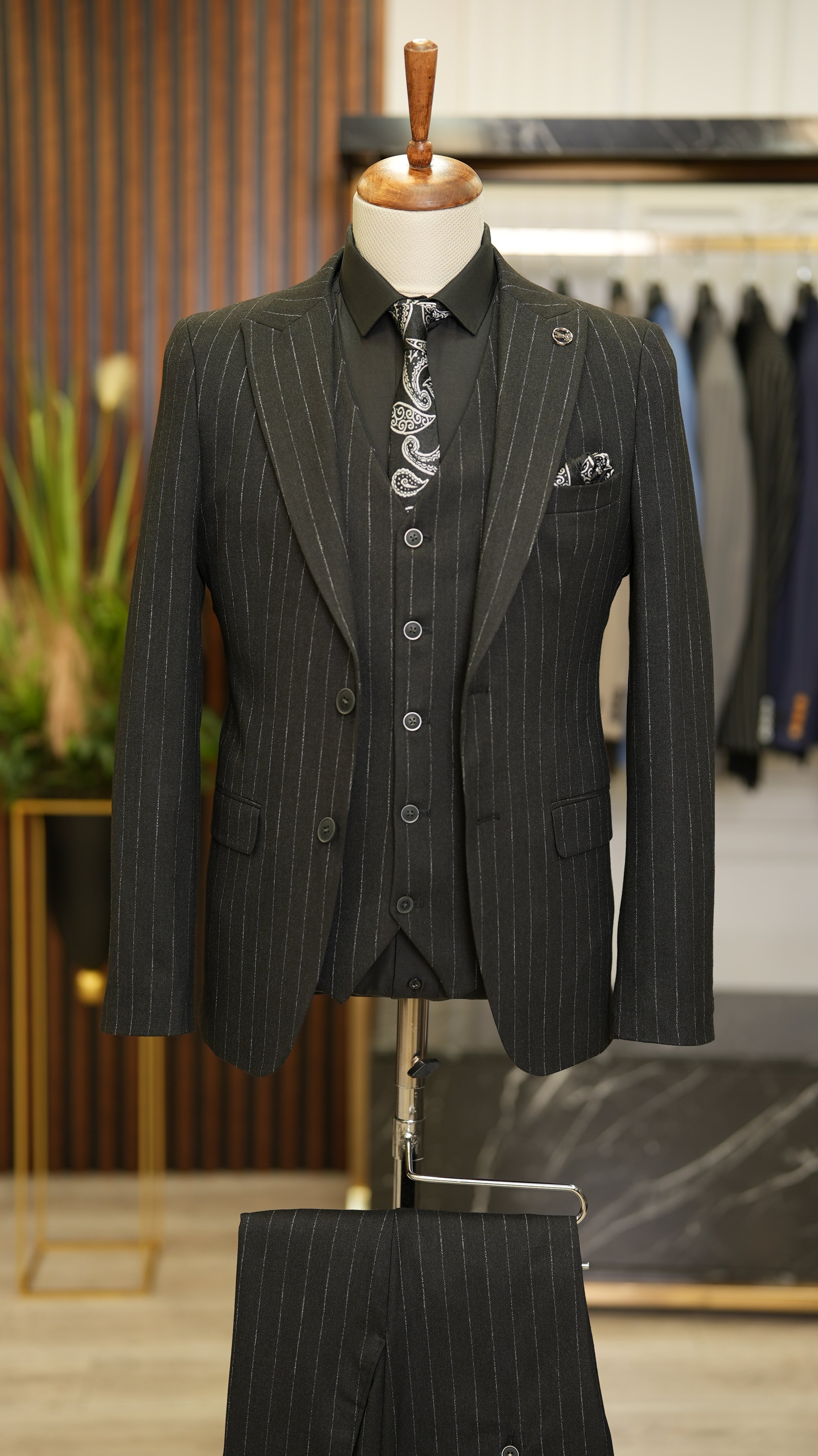 Pantaloni giacca gilet stile italiano - Fumè