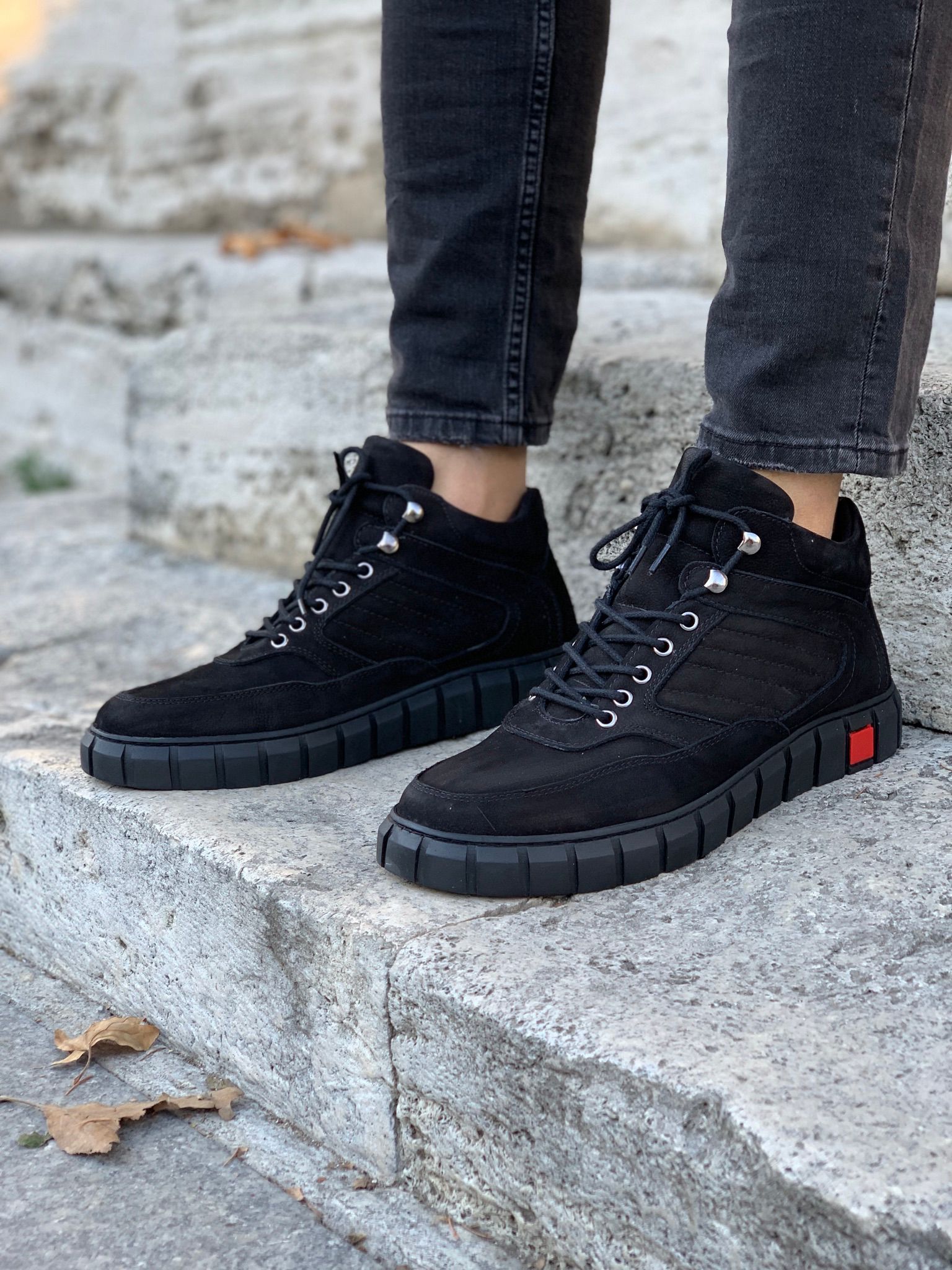 Roma Erkek Spor Bot-Siyah