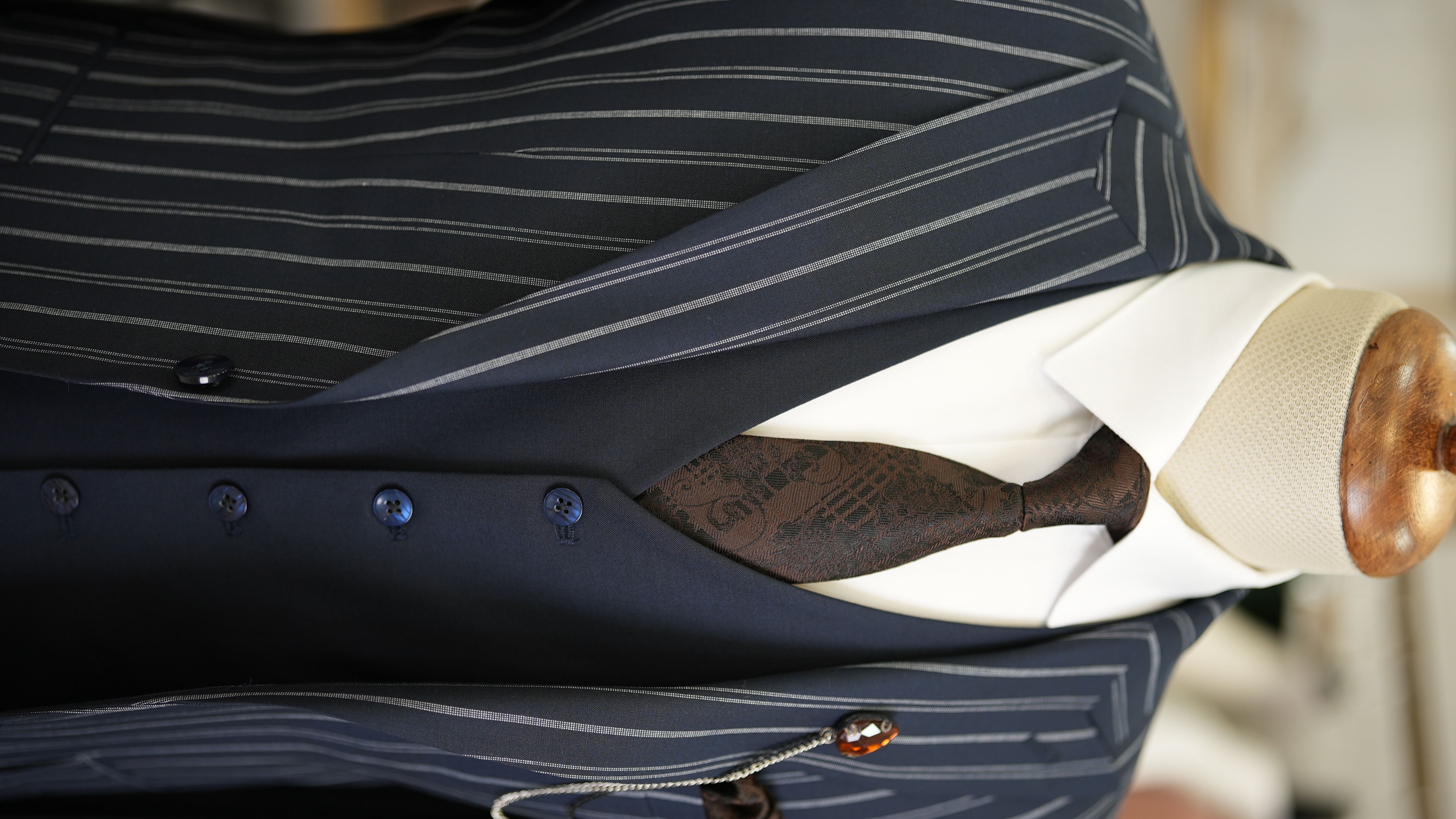 Pantaloni gilet giacca da abito slim fit - Blu navy