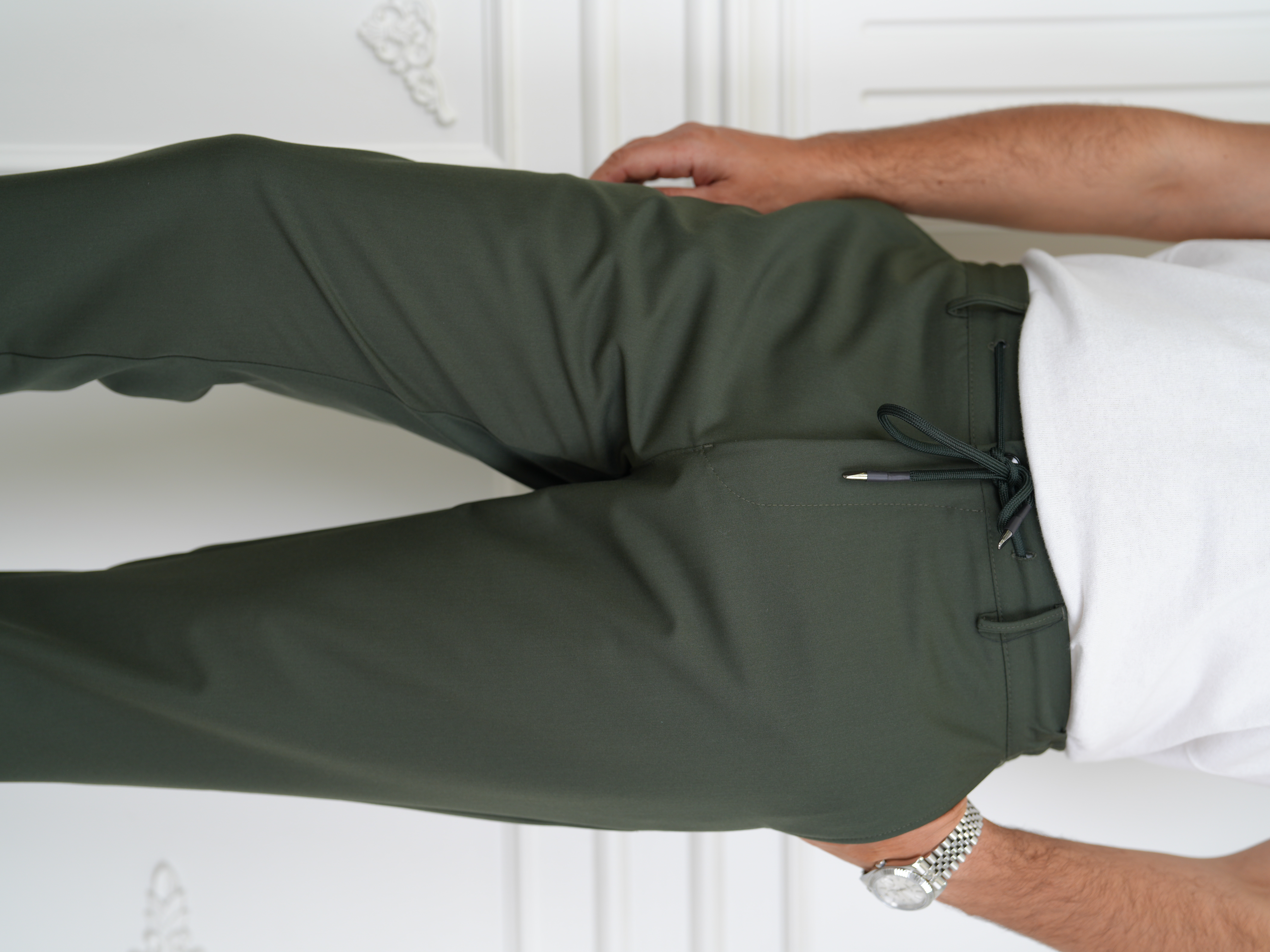 YÜKSEK BEL İTALYAN STİL JOGGER PANTOLON - Haki