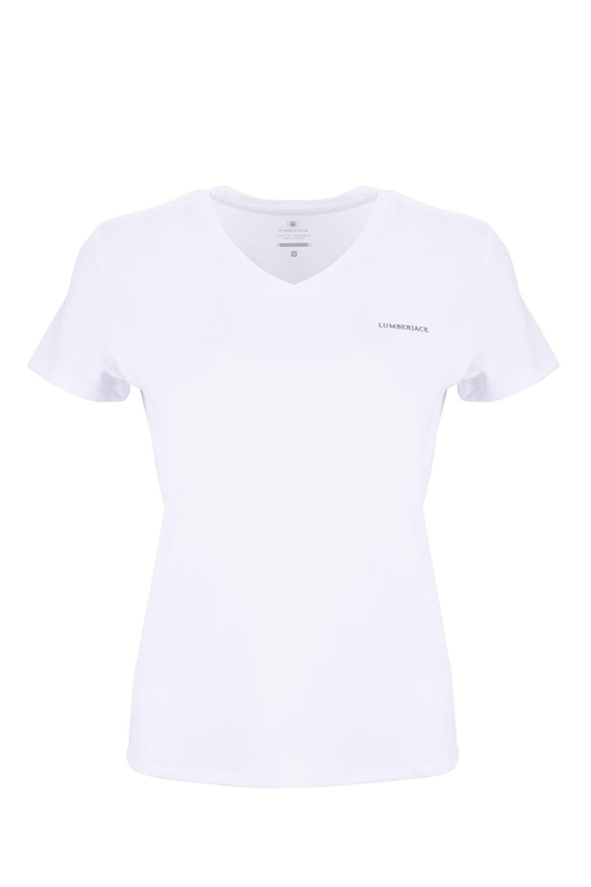 Lumberjack 2M Ct127 Basıc Pes V Neck T-Shırt 2F	
