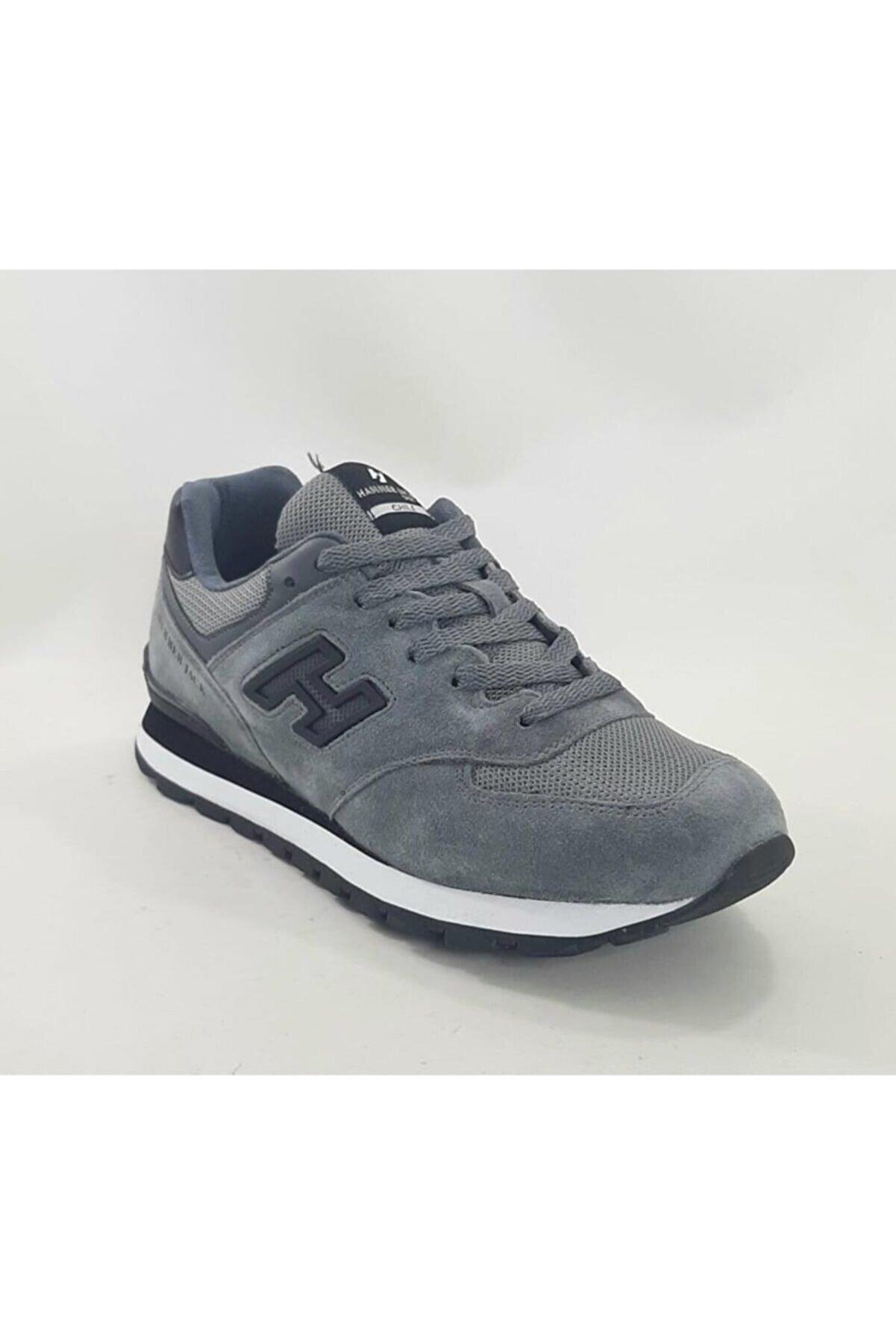 Hammer Jack CHILE M AYAKKABI Deri Gri -Siyah Erkek Sneaker