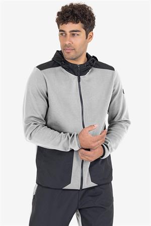 Erkek Fermuarlı Kapüşonlu Sweatshirt 23N-1101
