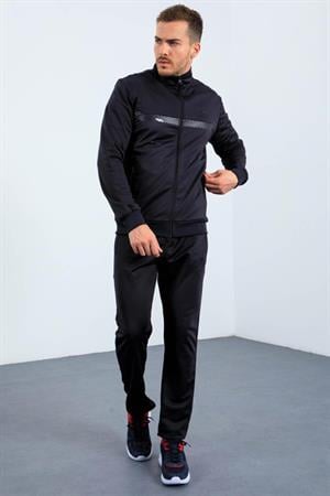 Dik Yaka Fermuarlı Standart Kalıp Erkek Eşofman Takımı - 85163