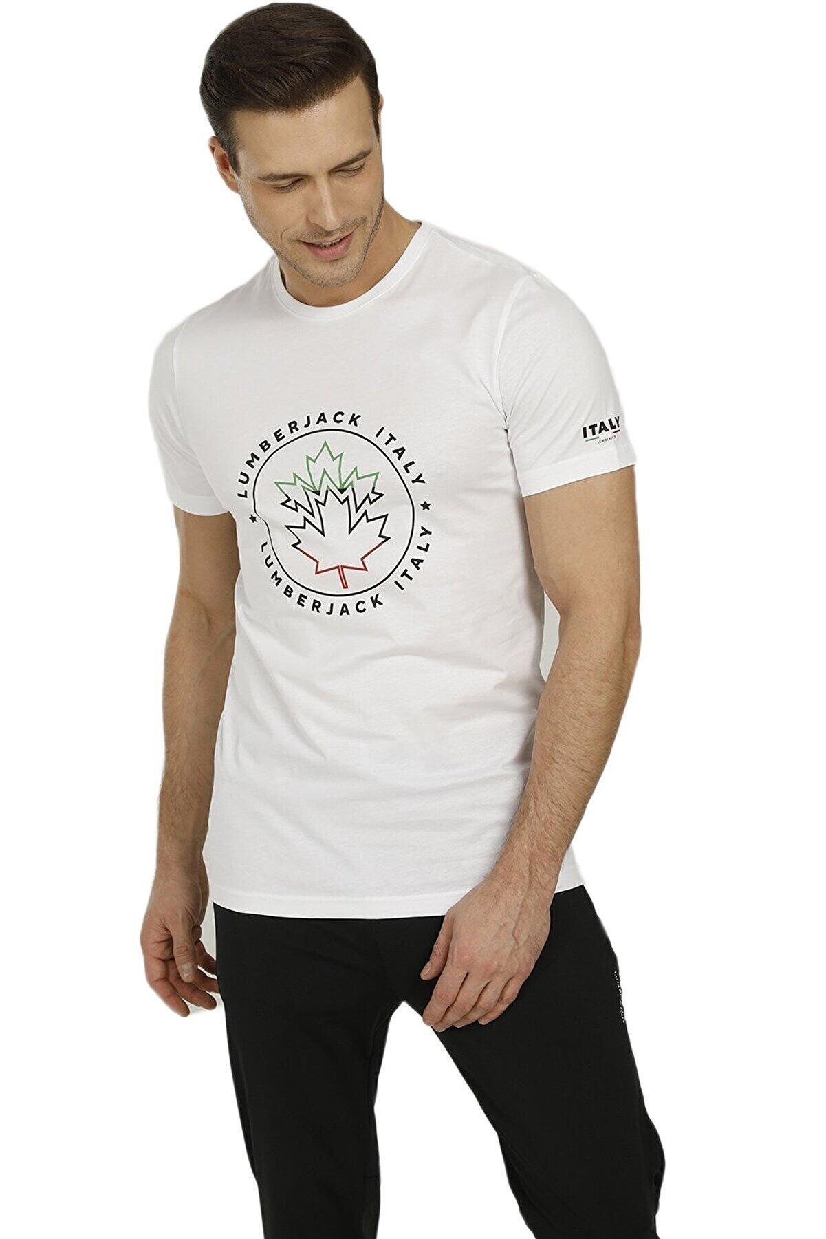 Lumberjack 2M Ct1045 Renato Logo T-Shırt 2Fx	