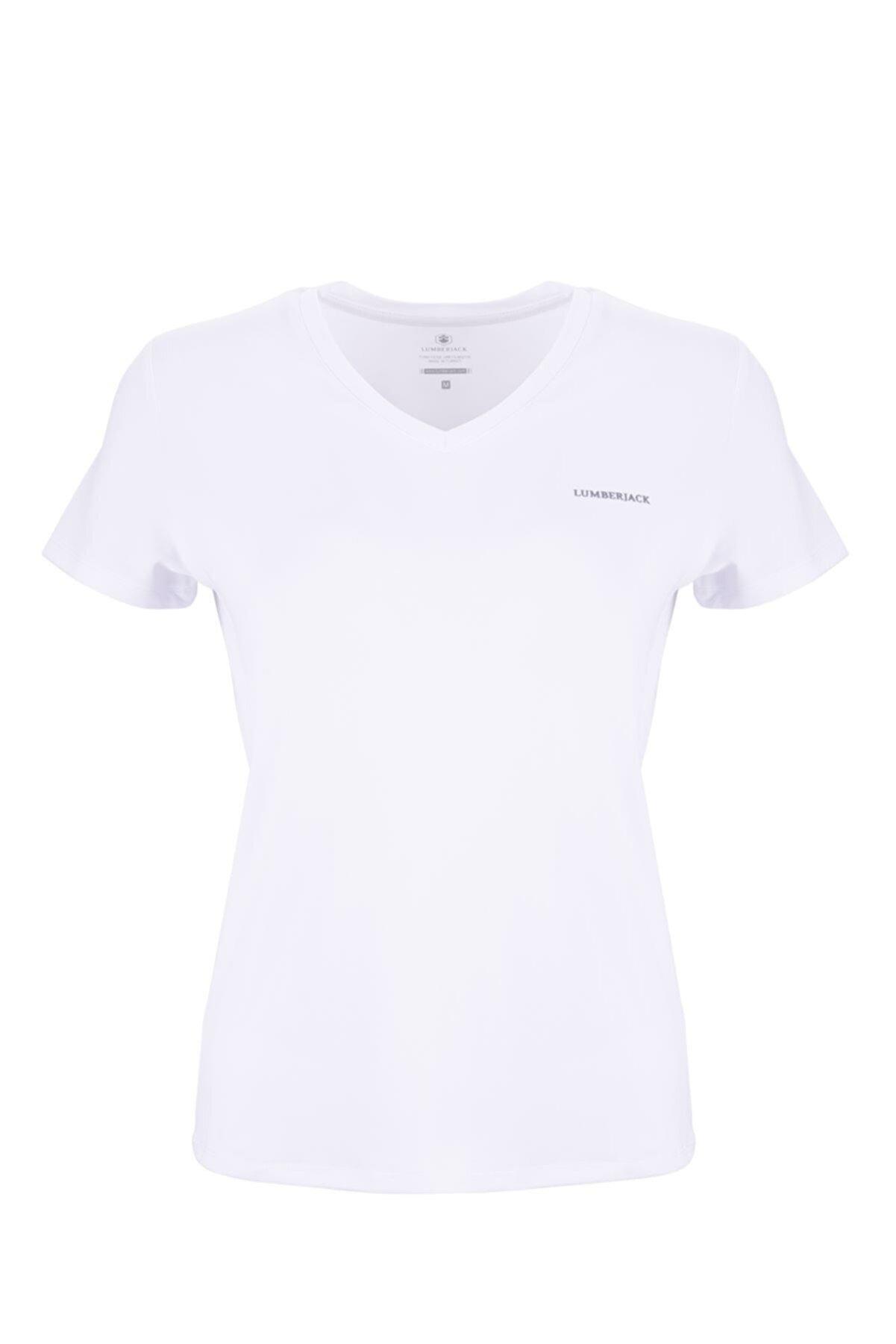 Lumberjack 2M Ct127 Basıc Pes V Neck T-Shırt 2F	