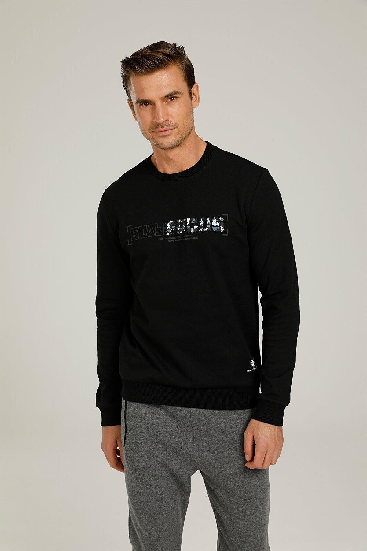 LumberjackLumberjack 1W Ct718 Aron Slogan Sweatshırt 1Pr	