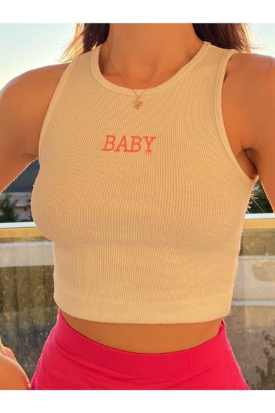 Baby Nakışlı Crop