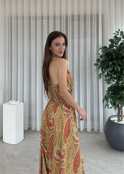Calista Etnik Desen İpek Şalvar  tulum