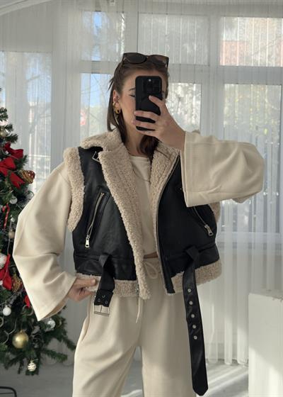 Dina Premium İçi Kürklü Yelek 