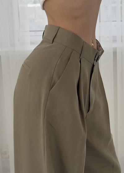 Lisy Haki Tensel Pantolon