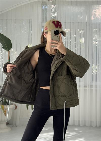 Marla Kapitone Haki Ceket