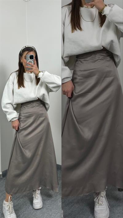 Rina Vizon Maxi Saten Etek 