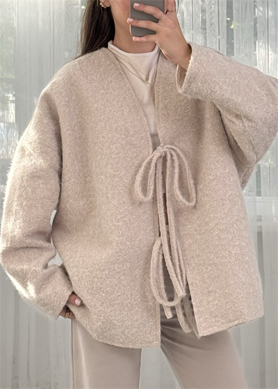 Oslo  İp Bağlamalı Astarlı Ceket 