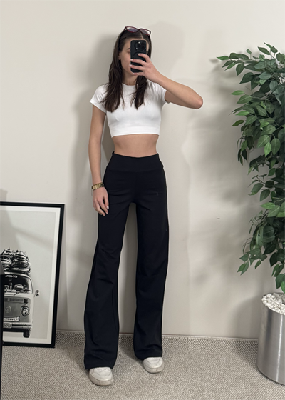 Oysh Model Bol Paça Siyah Tayt 