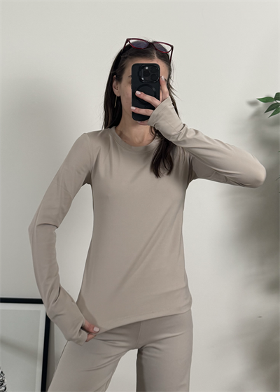 Oysh Model Parmak Geçmeli Ekru Body