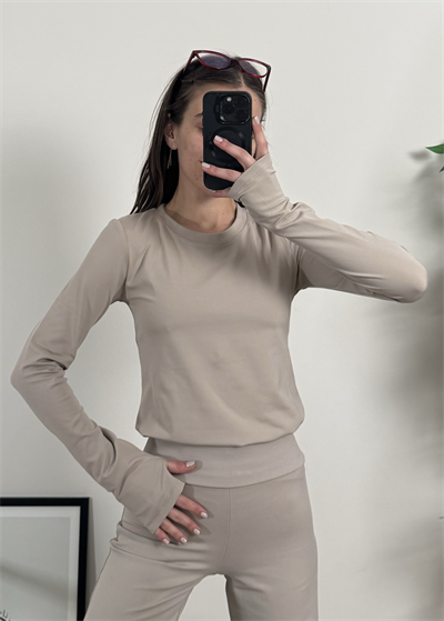 Oysh Model Parmak Geçmeli Ekru Body