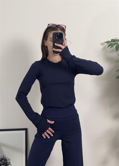Oysh Model Parmak Geçmeli Lacivert Body 