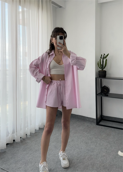 Pembe Çizgili Alt Üst Takım 