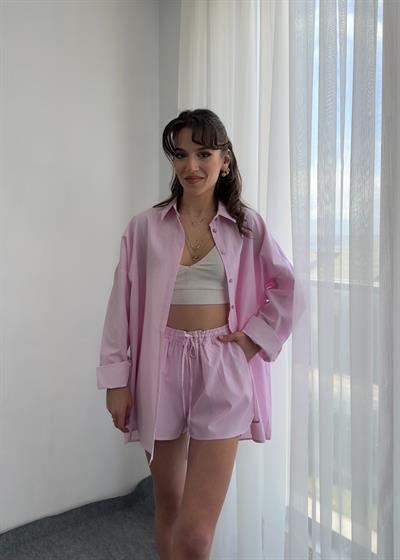 Pembe Çizgili Alt Üst Takım 