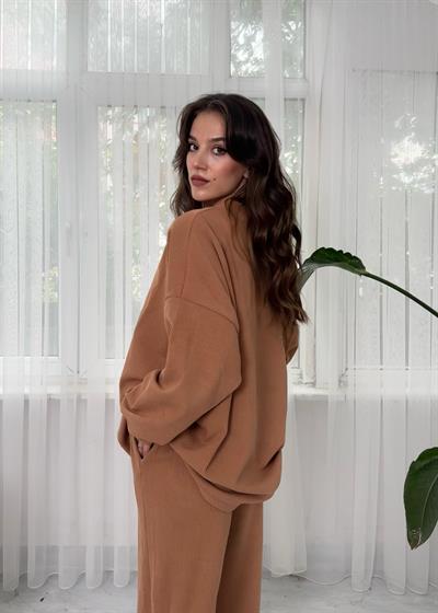 Ria Fitilli Kazak ve Pantolon Takım