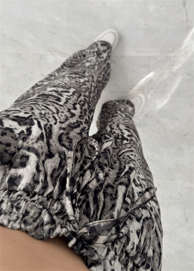 Roxy Desenli Bol Paça Saten Pantolon