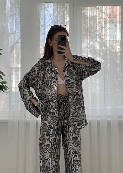 Roxy Desenli Saten Gömlek 