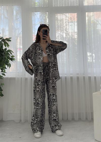 Roxy Desenli Saten Gömlek 