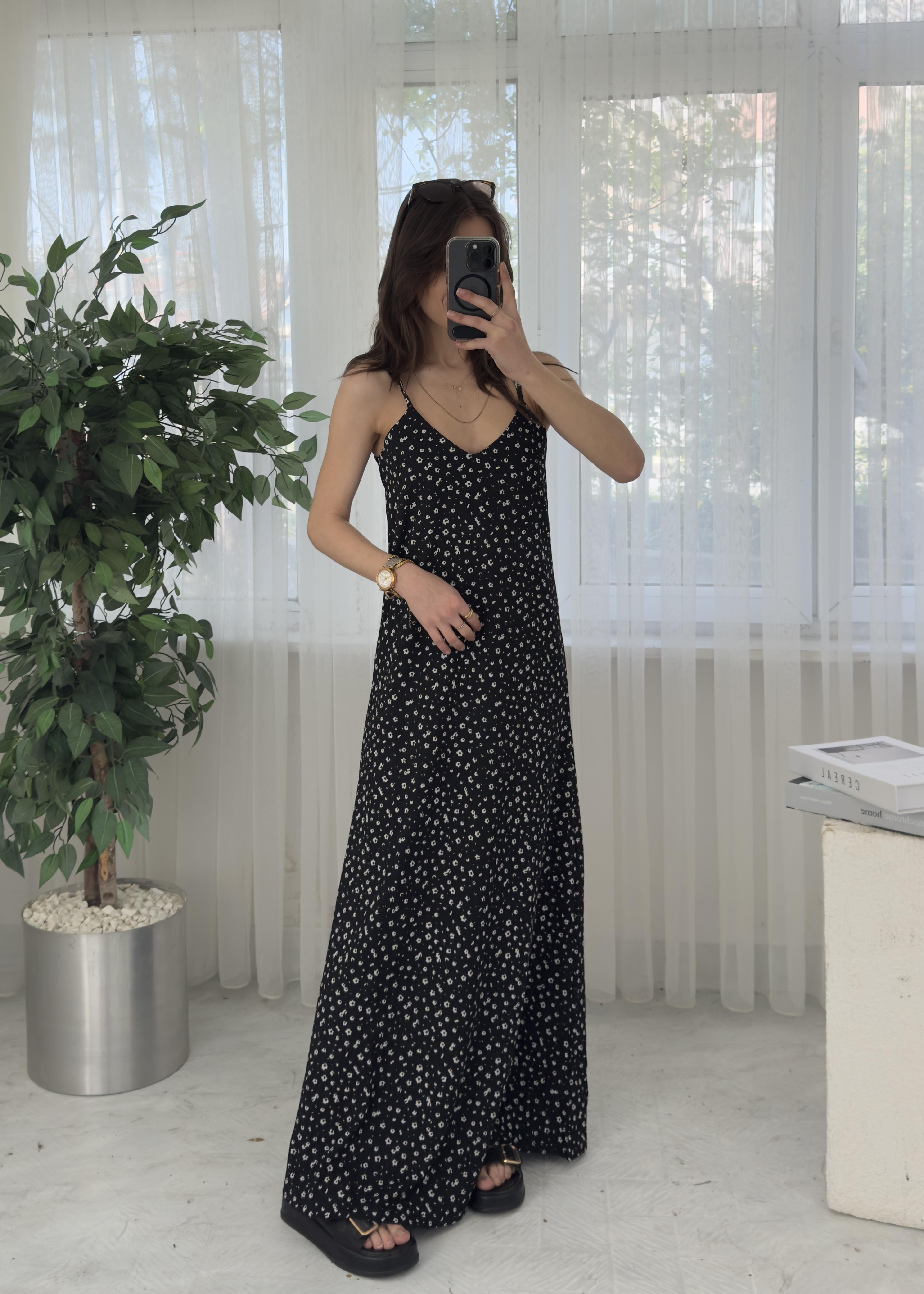 Pixi Krinkıl Çiçek Desenli Elbise 