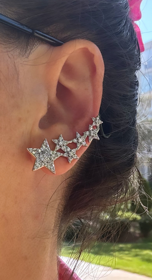 Özel Seri Taşlı Yıldız Earcuff