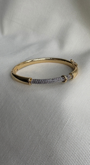 Rainbow Modeli Taşlı Kelepçe Bileklik