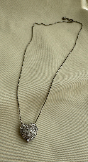 Taşlı Kalp Kolye
