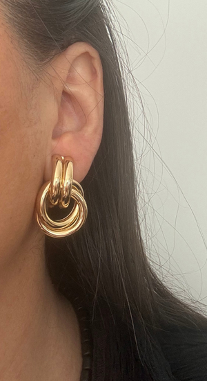 Vintage Küpe Gold