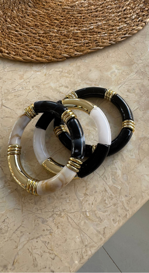 3lü Set Kemik Bileklik Siyah