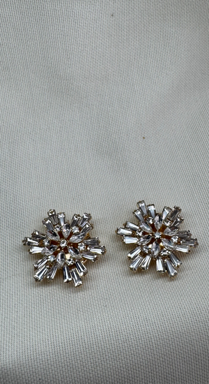Baget Taşlı Yıldız Cufflink (Düğme Broşu)