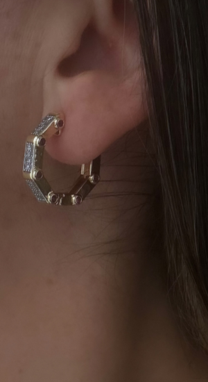 Bgue Modeli Çokgen Küpe