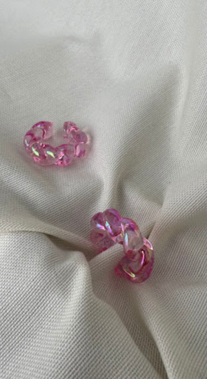Burgu Neon Pembe Renkli Earcuff (Kıkırdak Küpesi)