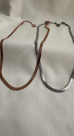 Çelik İtalyan Zincir Kolye 40cm