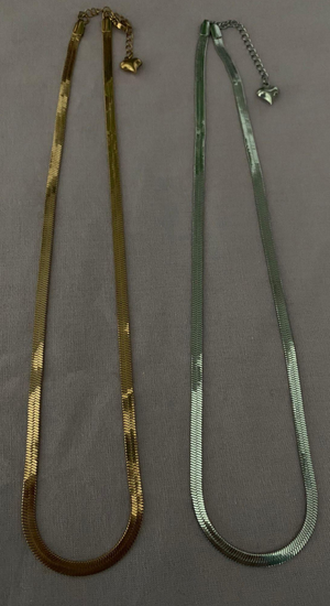 Çelik İtalyan Zincir Kolye 45cm