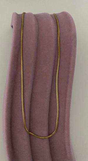 Çelik İtalyan Zincir Kolye Gold Renk 40cm
