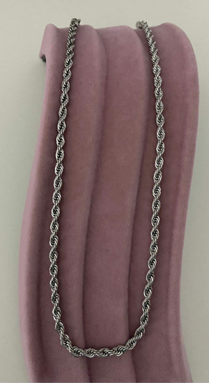 Çellik Kalın Burgu Kolye