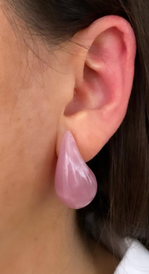 Damla Modeli Lila Küpe